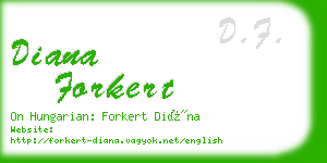 diana forkert business card